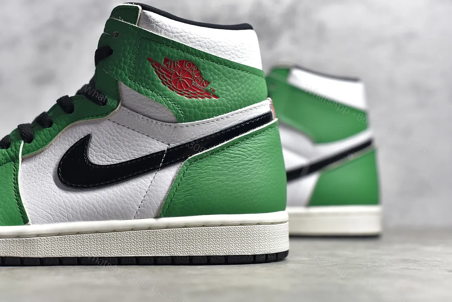 View 7 of Air Jordan 1 Retro High “Lucky Green” Reps