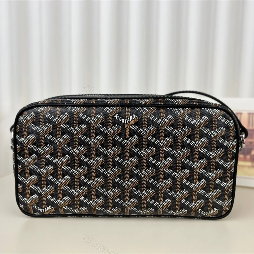 View 3 of 高仿Goyard*CAPVEP5相機郵差包黑色小號免檢版