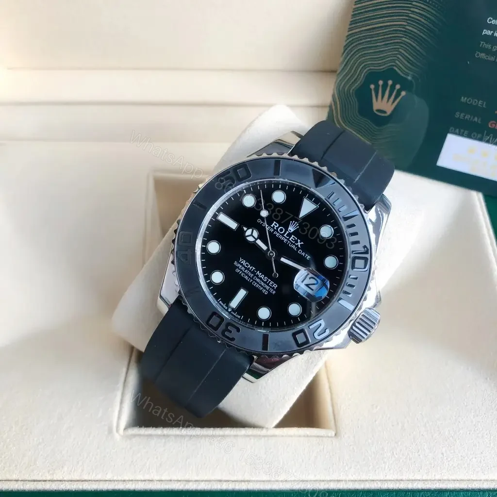 View 2 of Fake Rolex Yacht-Master 42 White Gold Replica 226659-0002