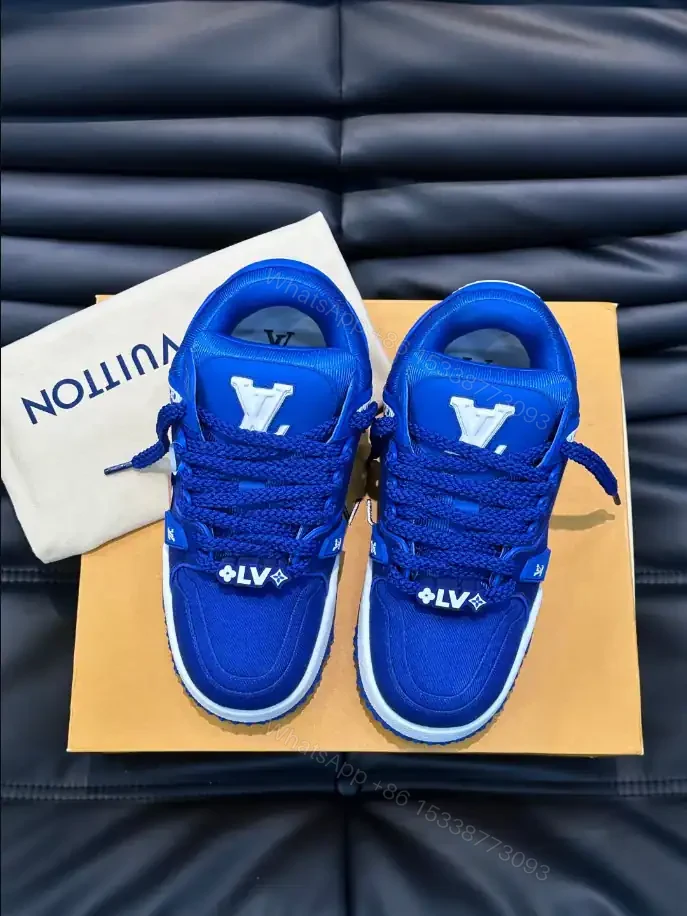 View 8 of LOUIS VUITTON LV TRAINER MAXI SNEAKERS IN BLUE – LSVT331
