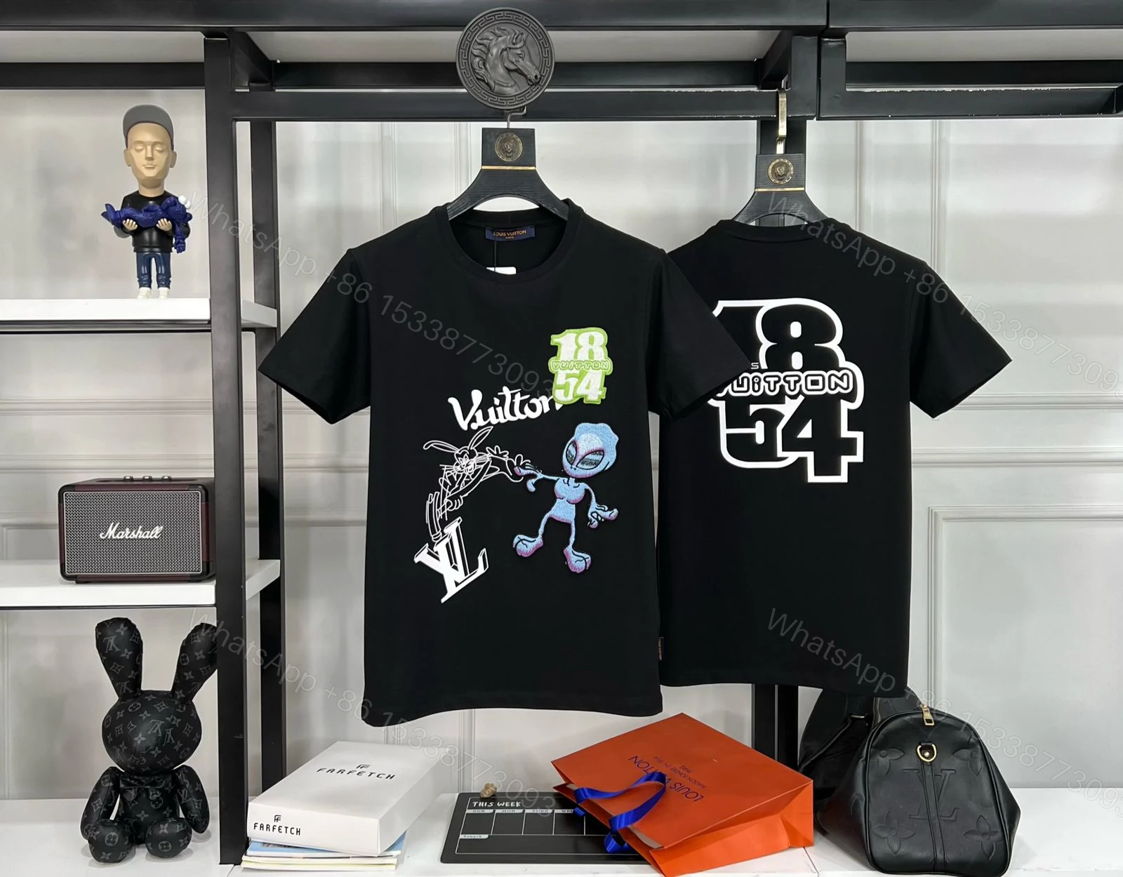 View 6 of First Copy Louis Vuitton Exclusive Cotton Lycra Round Neck T-Shirt