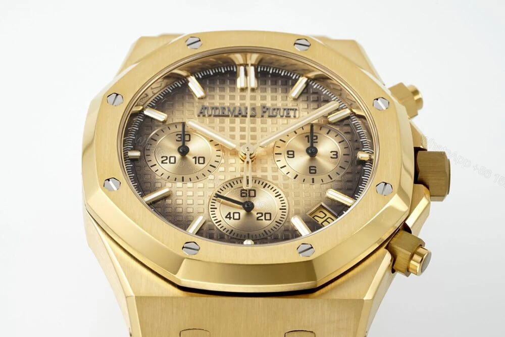 View 3 of Royal Oak Chrono 26240BA 41mm YG/YG Gold Dial APS SH4401 Super Clone