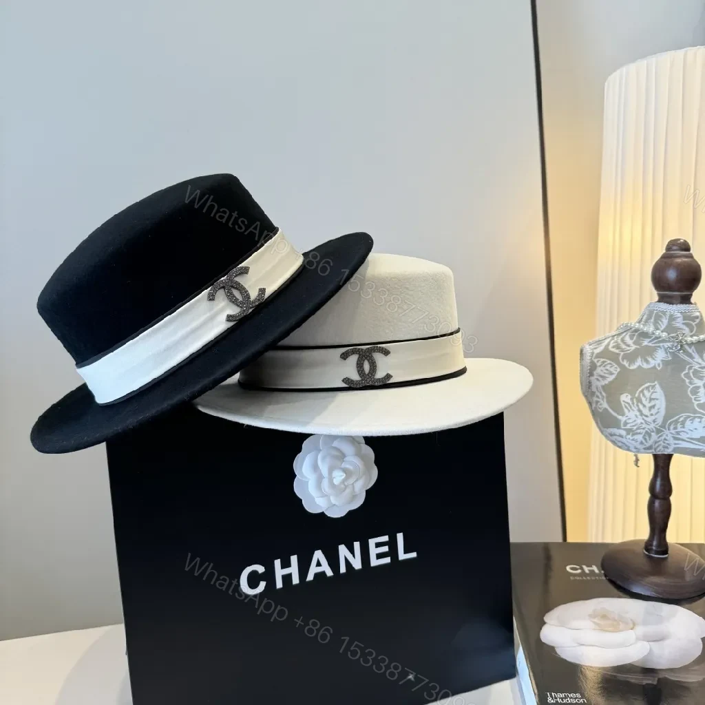 View 9 of Crisp White Wool Fedora with Black Grosgrain Band