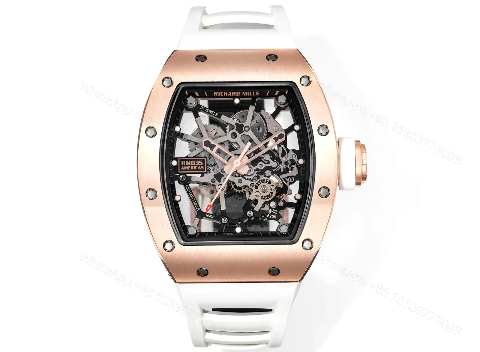 Richard Mille RM035 BBR Big Bull RMUL1 Tourbillon Carbon Fiber Watch RM035-BBR-RMUL1-CARBON-VELCRO-2350 — view 1