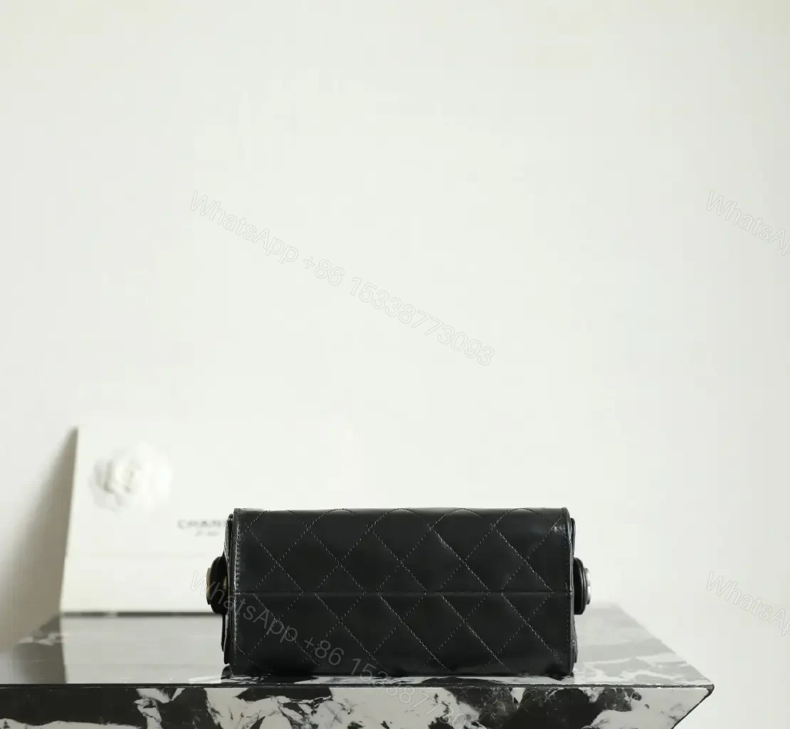 View 5 of Quilted Leather Crossbody: Luxe Chain-Detail Bag