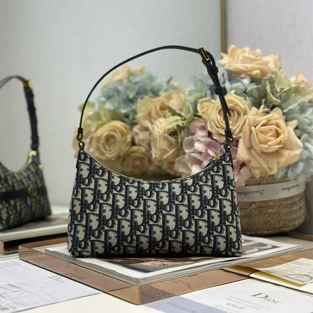 View 2 of 高仿Dior*Montaigne系列S238M928藍色印花腋下包Mini免檢版