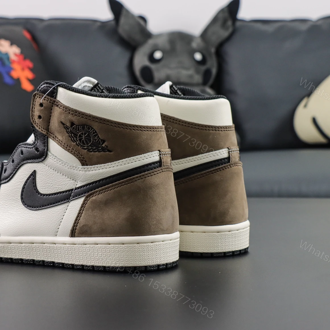 View 6 of Air Jordan 1 Retro High OG “Dark Mocha” Reps