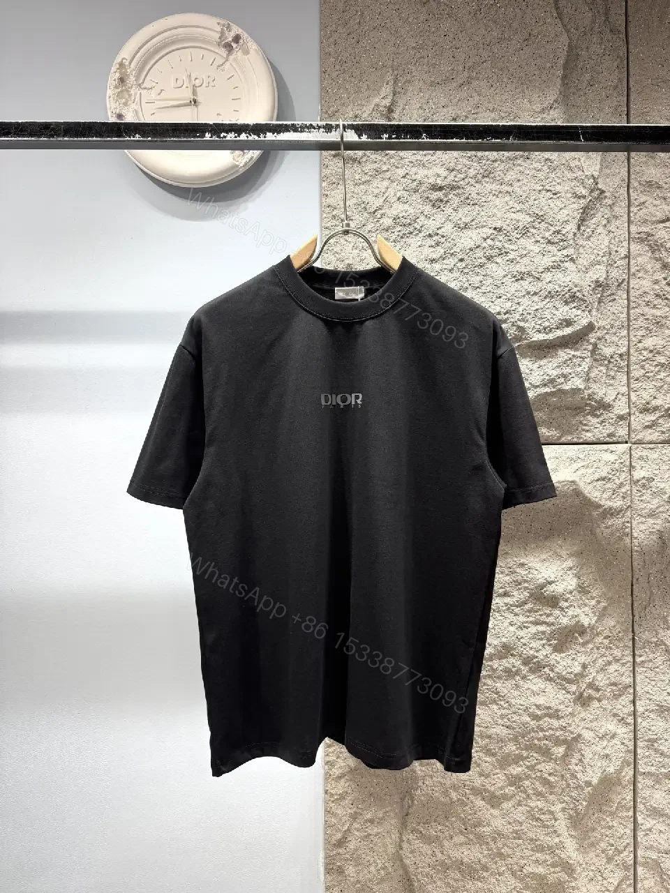 Minimalist Black Tee with Subtle Logo – Everyday Luxe Tee — view 1