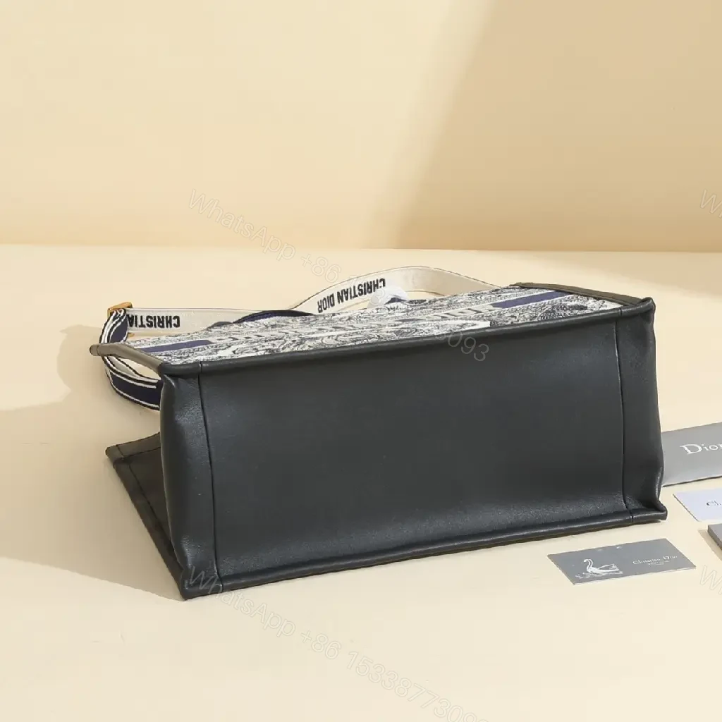 View 6 of Bold Graphic Tote with Leather-Trim Accent Satchel