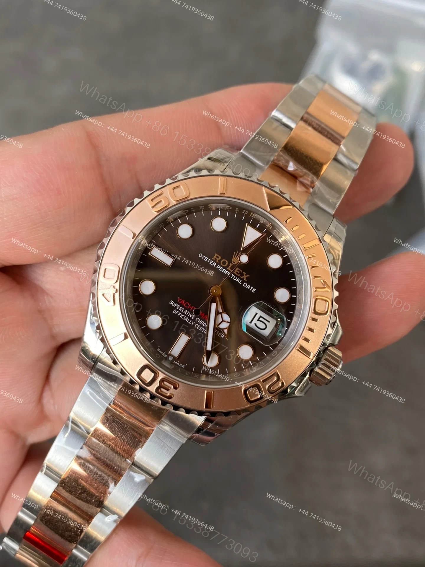 View 3 of Rolex Yacht-Master M126621-0001 1:1 Replica Brown Dial 40MM 3235 Movement Super Clone Watch