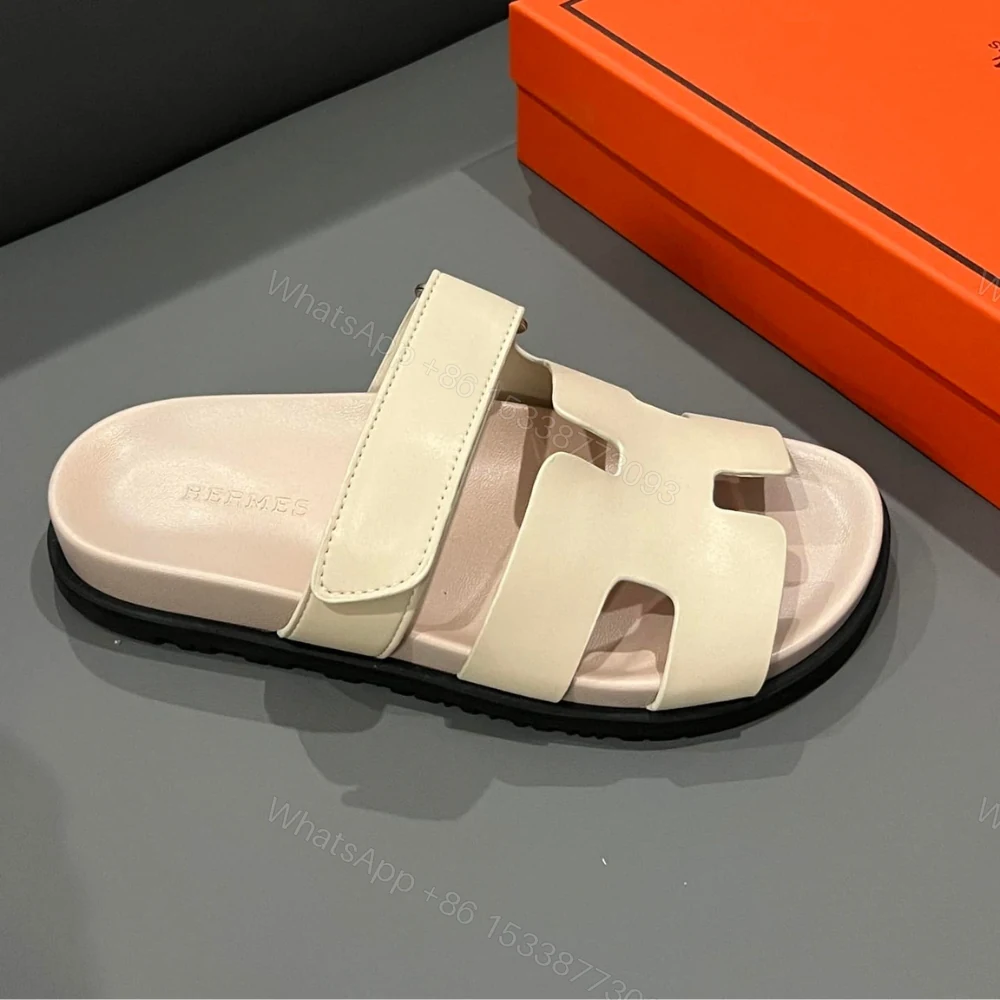 View 3 of Hermes Chypre Sandal Calfskin Beige