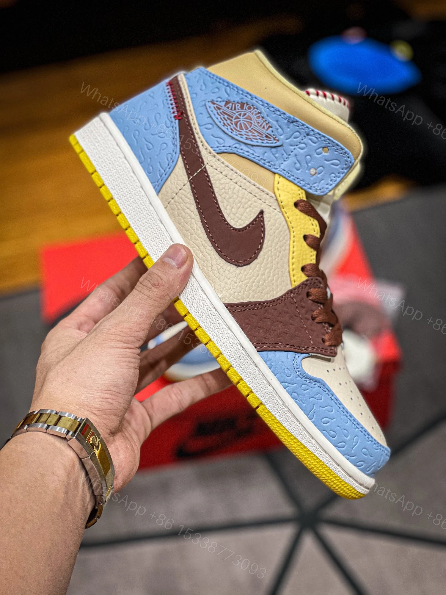 View 8 of Air Jordan 1 Mid Fearless X “Madison Chateau” Reps
