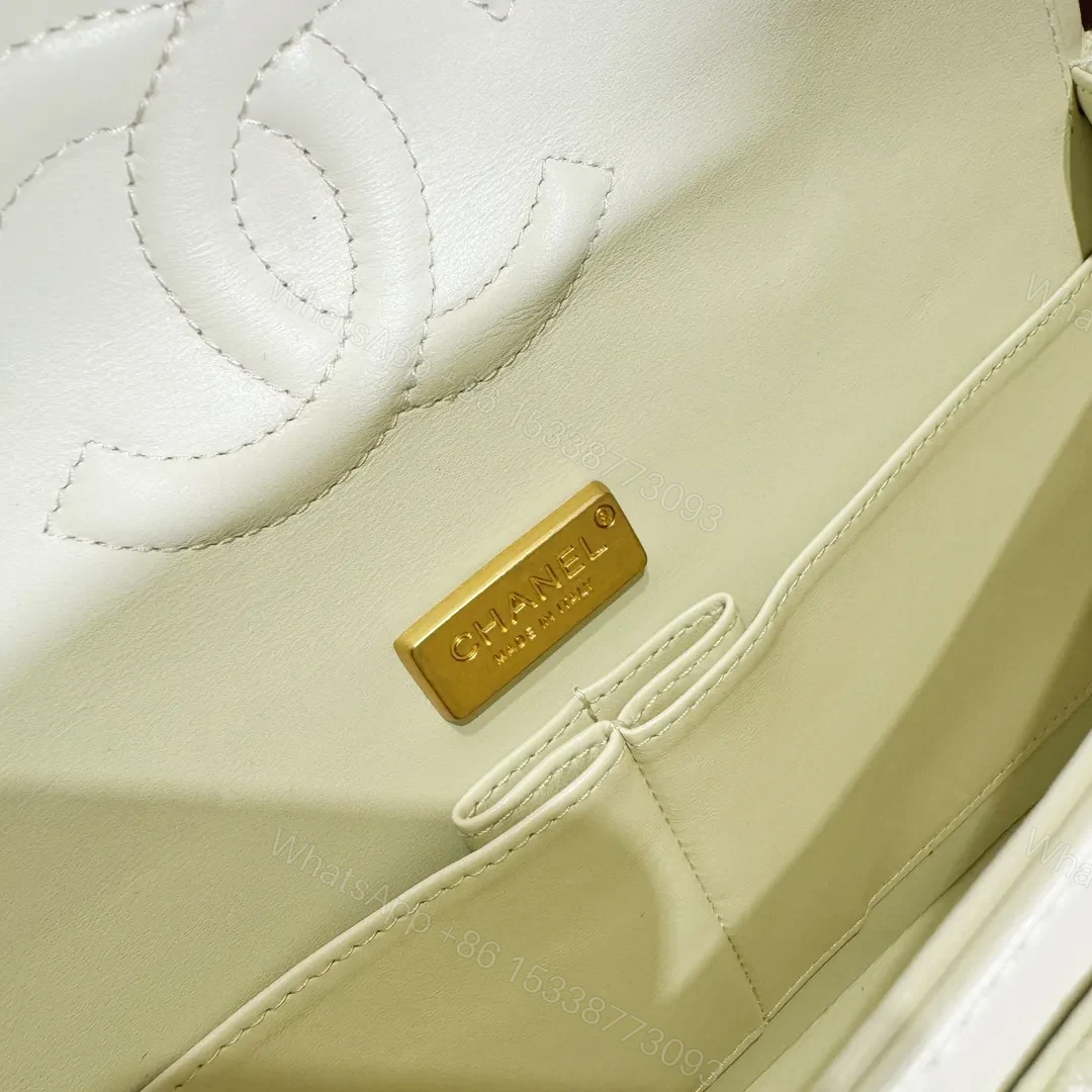 View 3 of Chanel Flap Bag Leather Bag with Gold Hardware