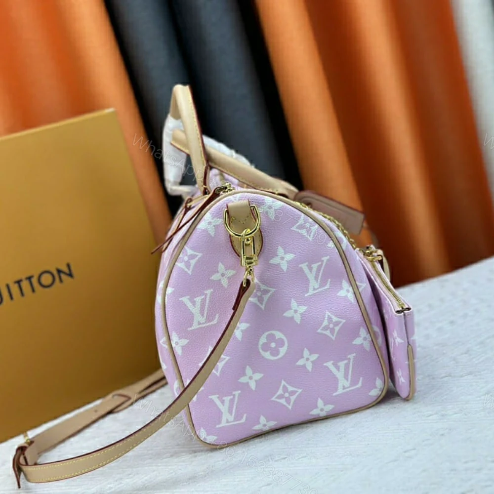 View 5 of Louis Vuitton Speedy P9 Bandoulière Pink 30Cm