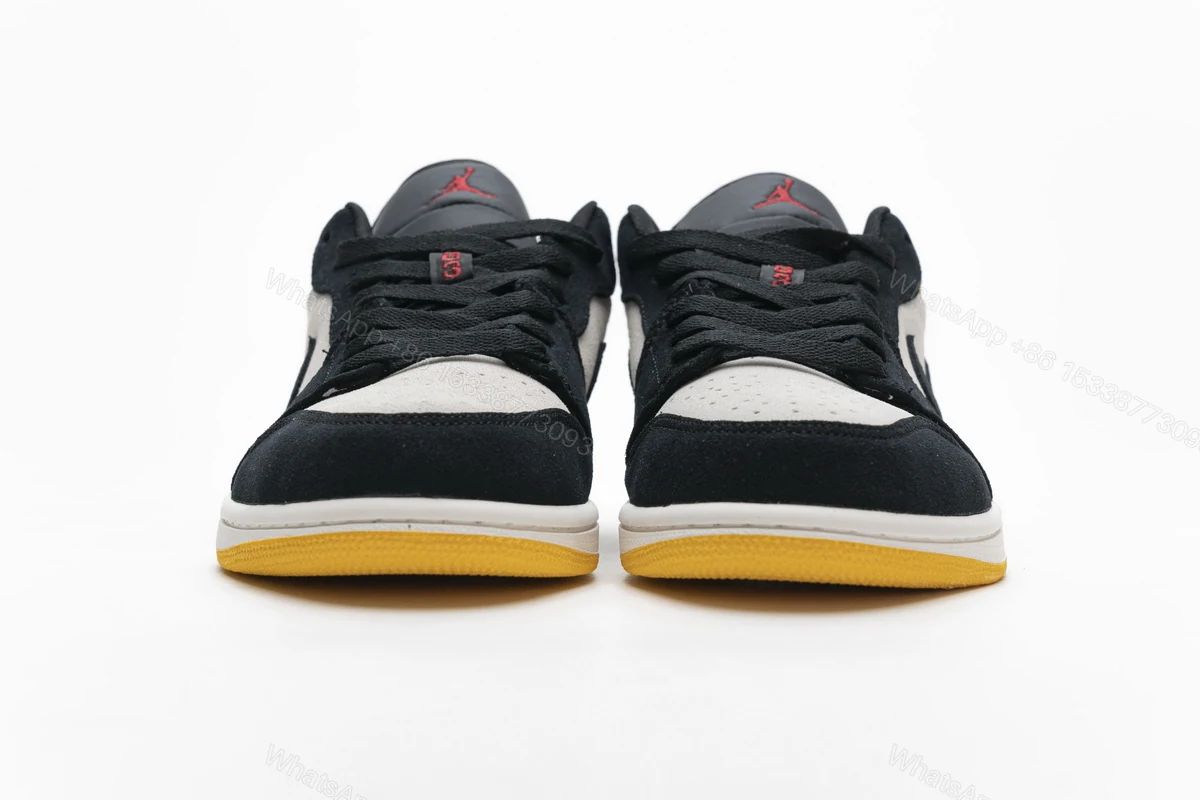 View 4 of Air Jordan 1 Low Sail University Gold Black 553558-127