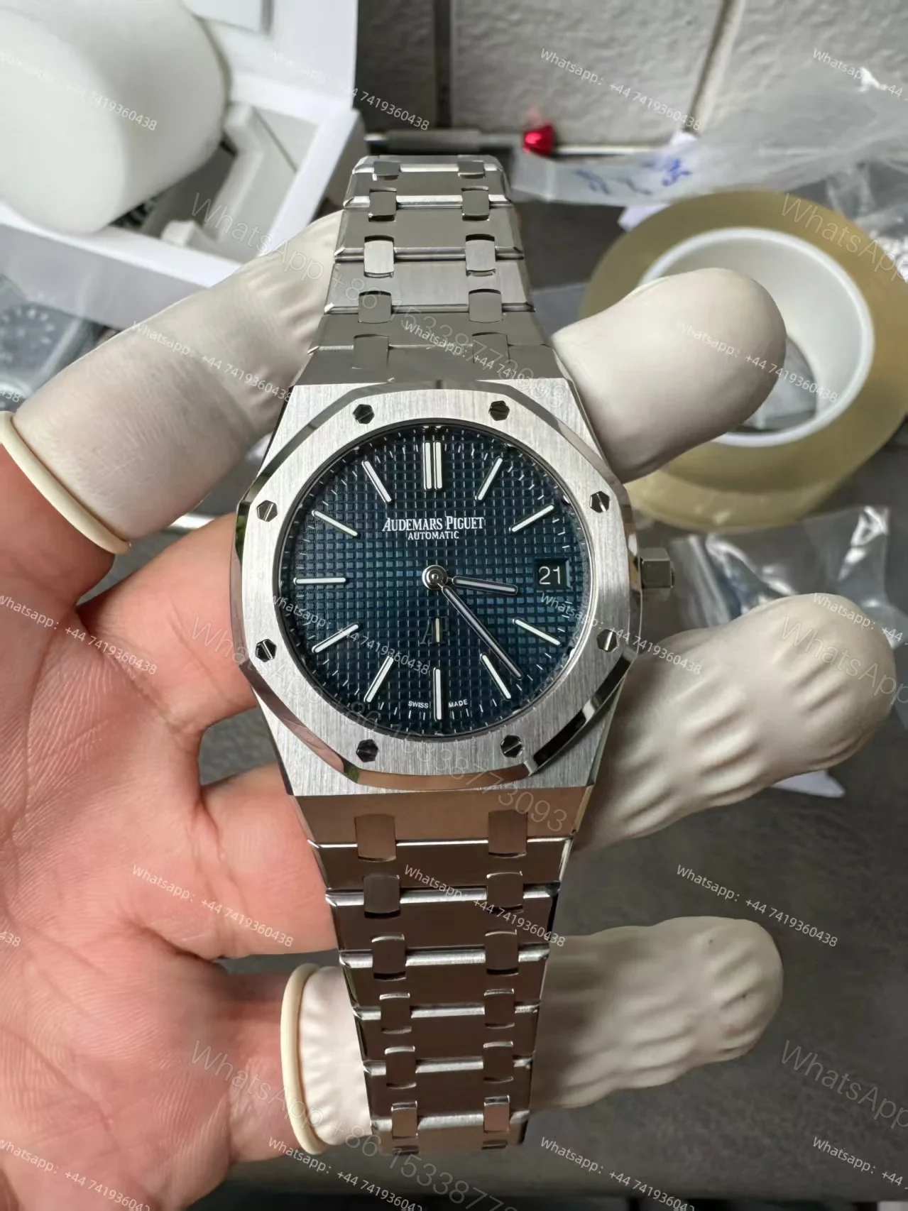 View 2 of Audemars Piguet Super Clone Royal Oak “Jumbo” Extra-Thin 15202ST 39mm