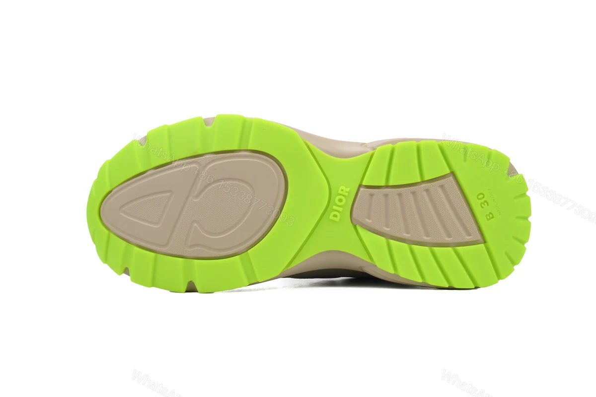 View 4 of Dior 'B30' Sneakers Khaki 3SN279ZMA-16141