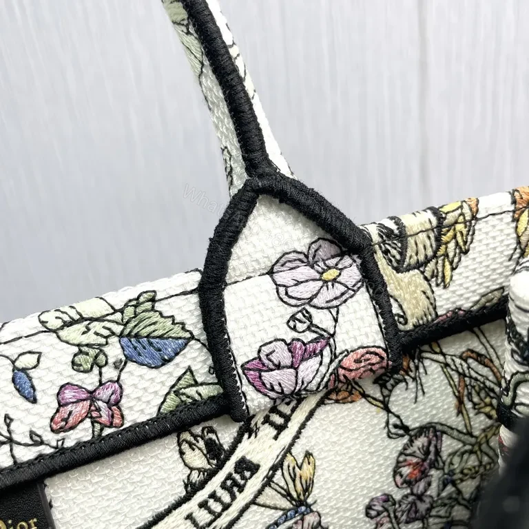 View 3 of Bold Floral Luxury Tote: Dior Patterned Tote for Everyday Opulence