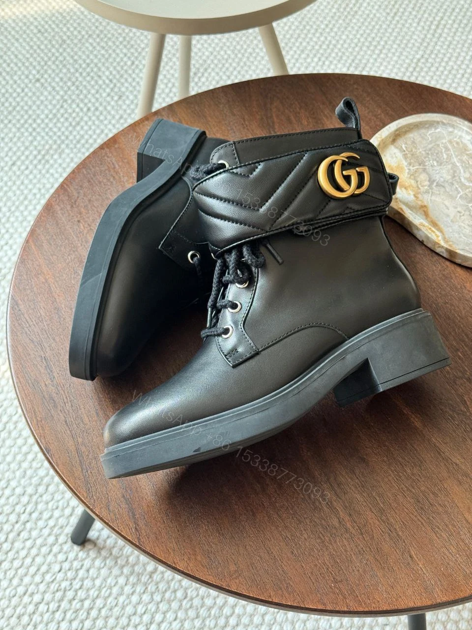 View 2 of Gucci Ankle boots with logo
