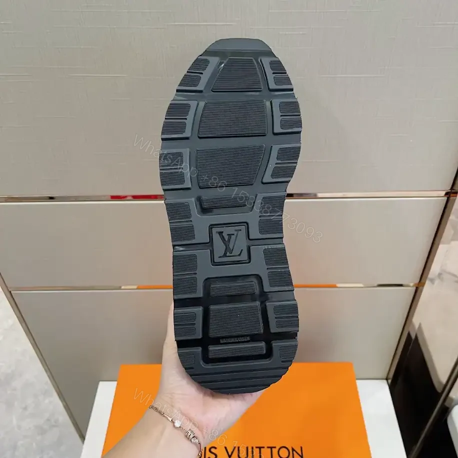 View 4 of LOUIS VUITTON RUN AWAY SNEAKERS IN GREY AND BLACK – LSVT359
