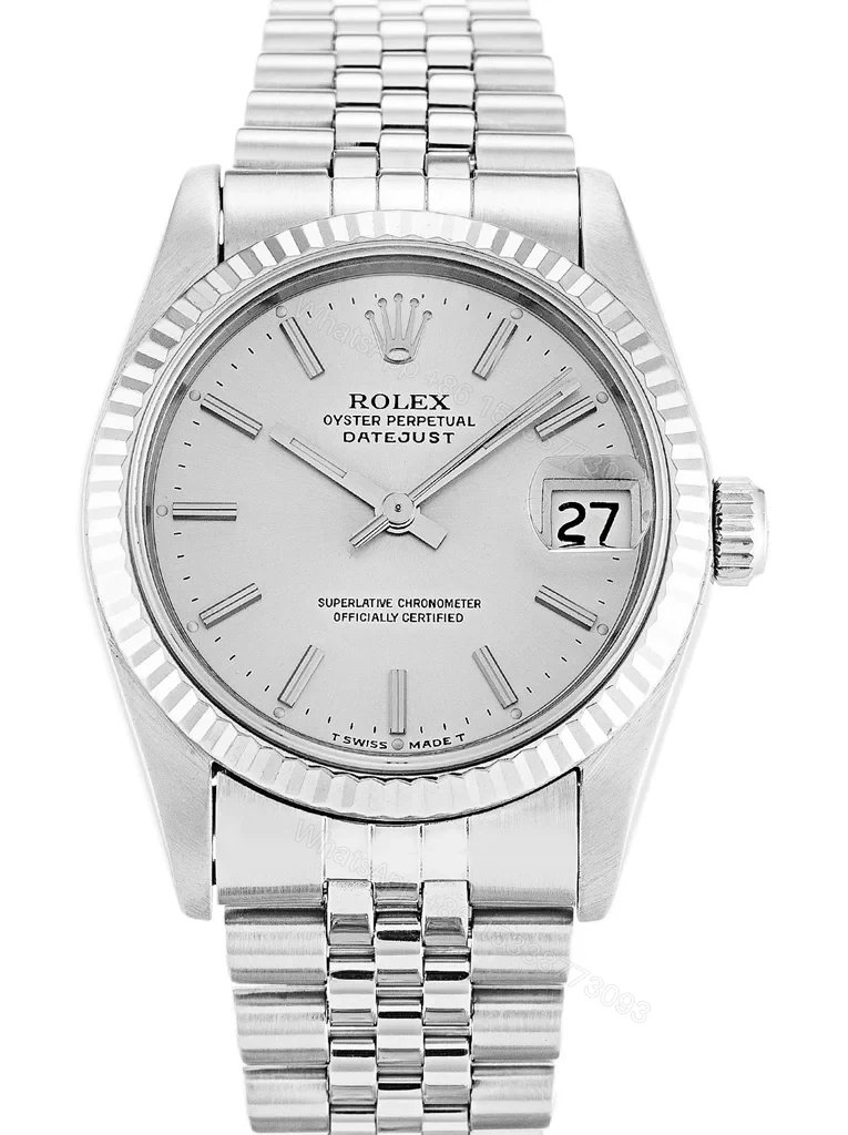 Replica Rolex Datejust Mid-Size Silver Dial 68274 31 mm — view 1