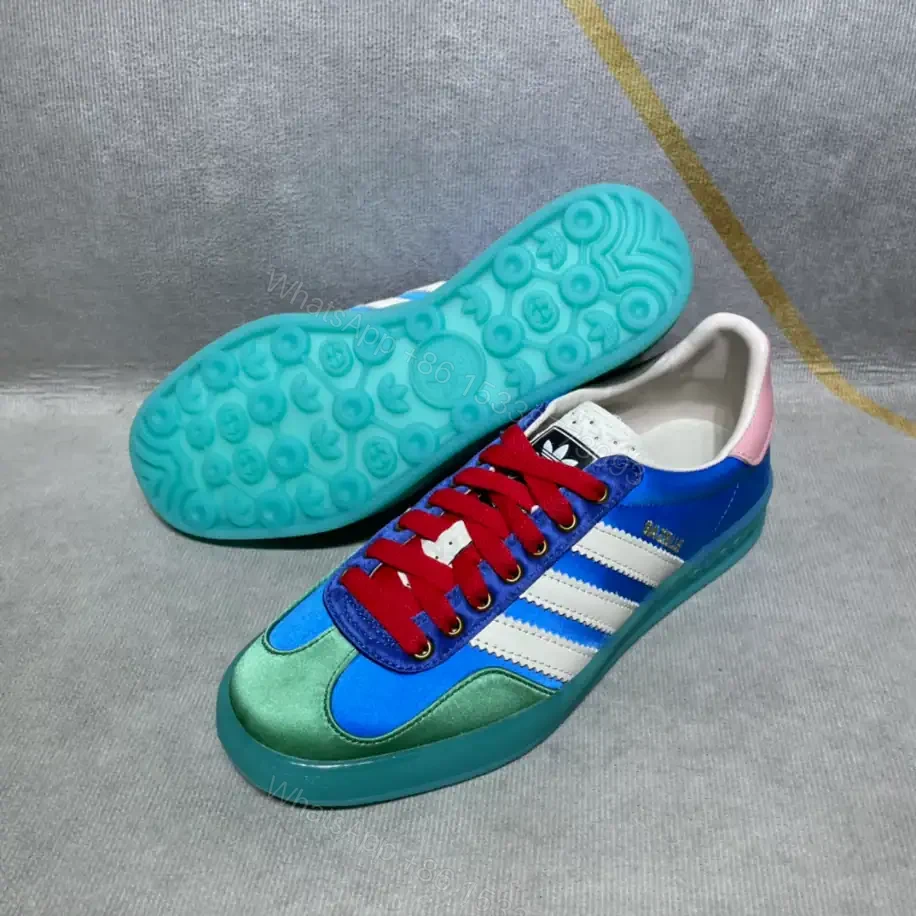 View 5 of ADIDAS X GUCCI GAZELLE LOW-TOP SNEAKERS IN LIGHT BLUE – GC186