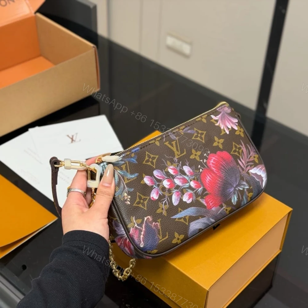 View 2 of Louis Vuitton Pochette Accessoires Monogram Canvas Ebene 22cm M29148