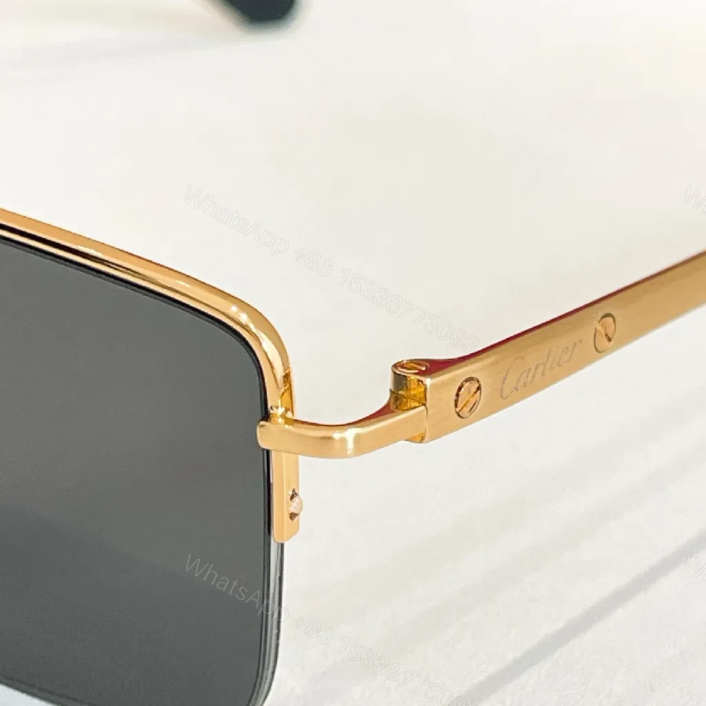 View 8 of Chic Minimalist Square Sunglasses: Subtle Cartier-Inspired Luxury