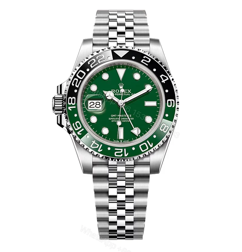 Superclone Rolex GMT-Master II 40 mm 126729VTNR Jubilee “Absinthe” — view 1