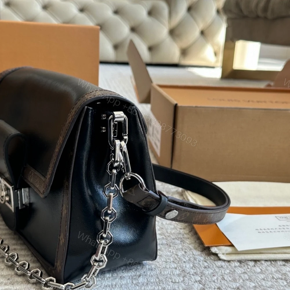 View 4 of Louis Vuitton Dauphine Soft Vibe MM Black 25Cm M13450