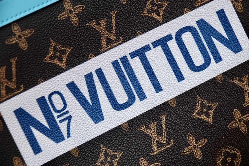 View 2 of Turquoise Trim Monogram Crossbody â€“ Luxe Everyday Bag
