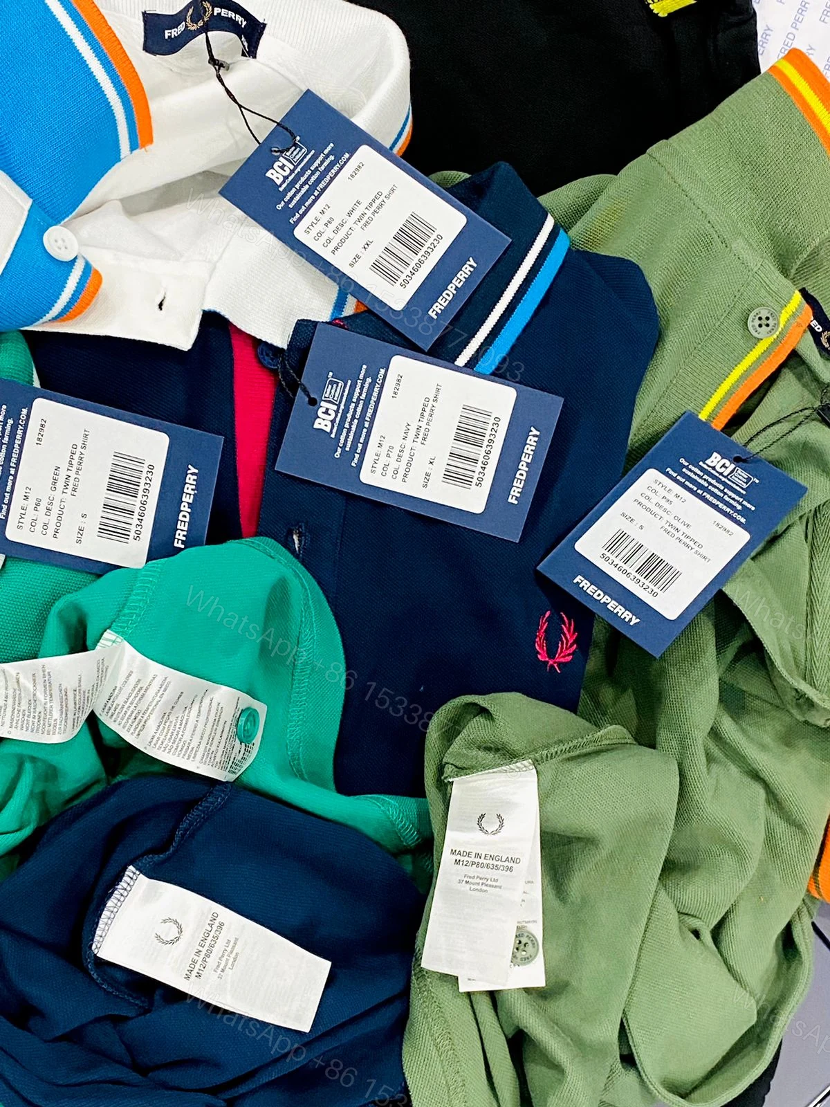 View 13 of FIRST COPY FRED SHIPMENT JACQUARD TIPPED POLOS T-SHIRT