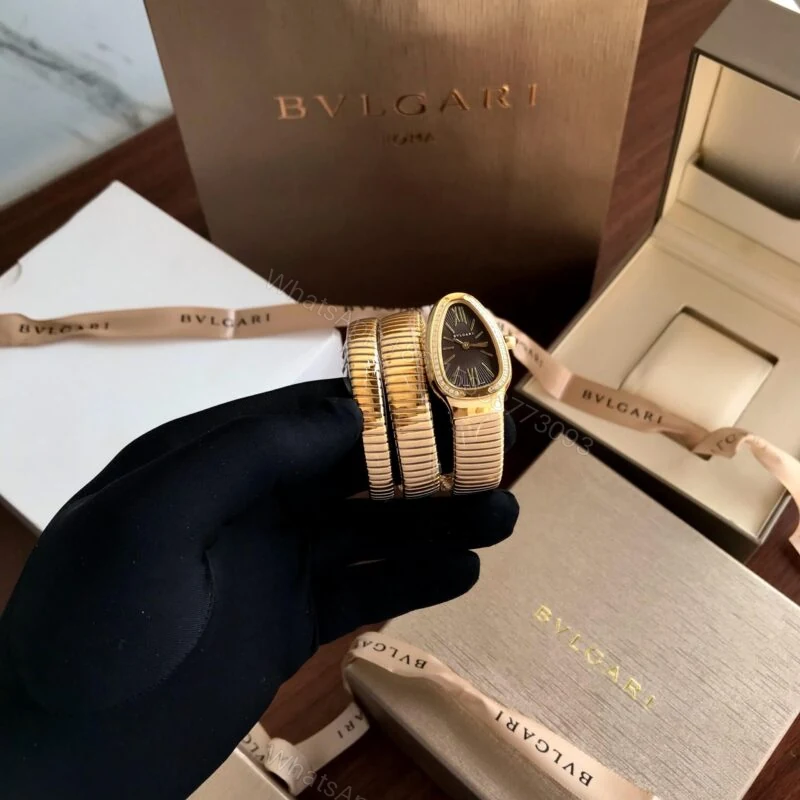 View 2 of Bvlgari Serpenti Spiga Gold 35mm Quartz