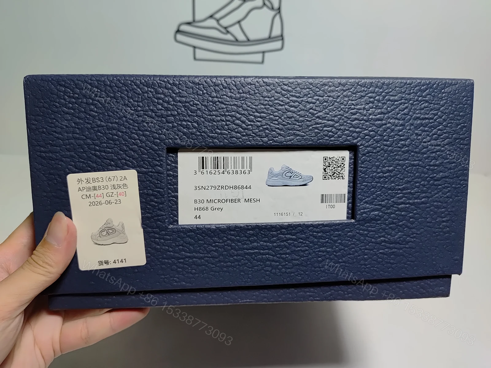 View 7 of Dior B30 Gray 3SN279ZRD H868