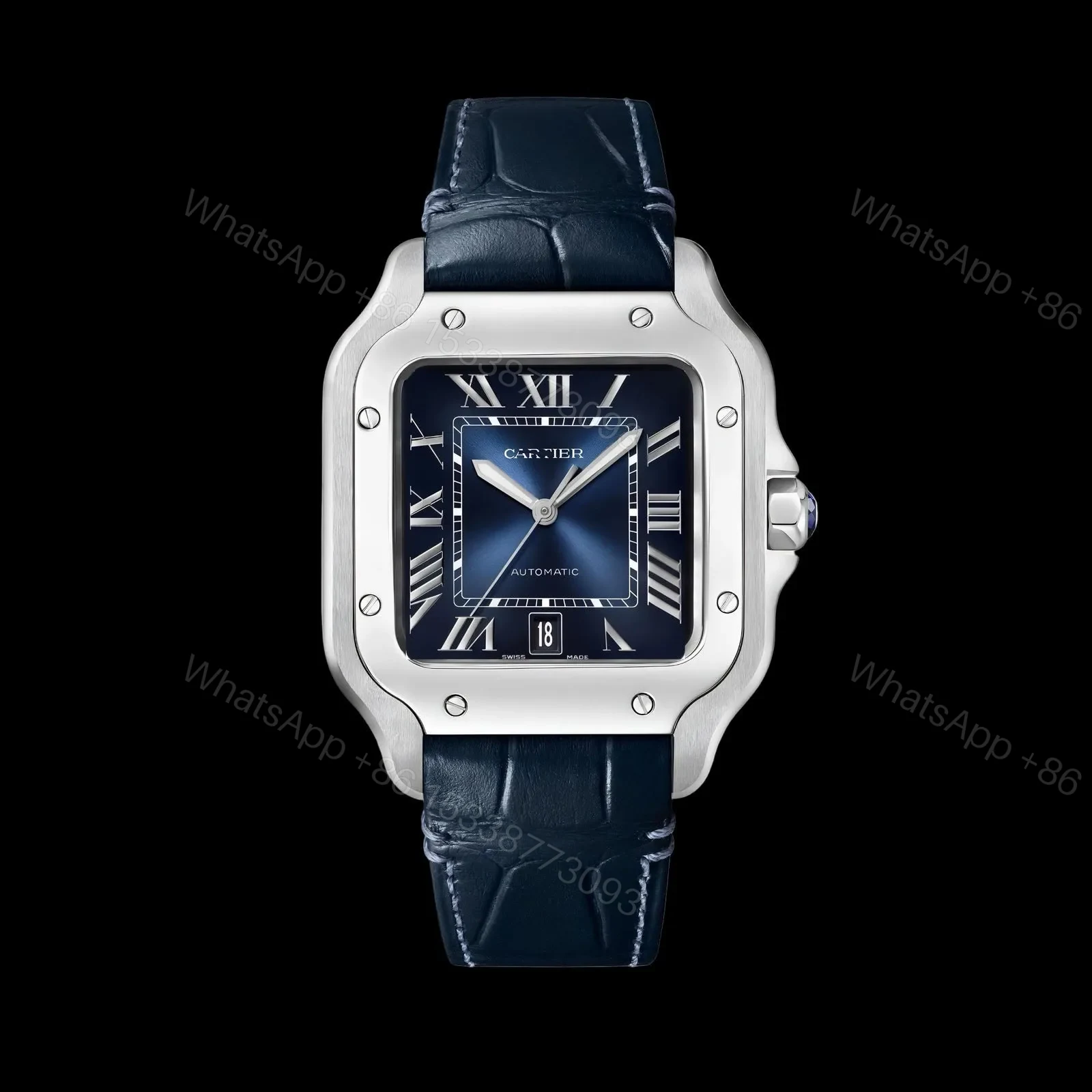 View 4 of Cartier Santos Automatic Blue Gradient Dial