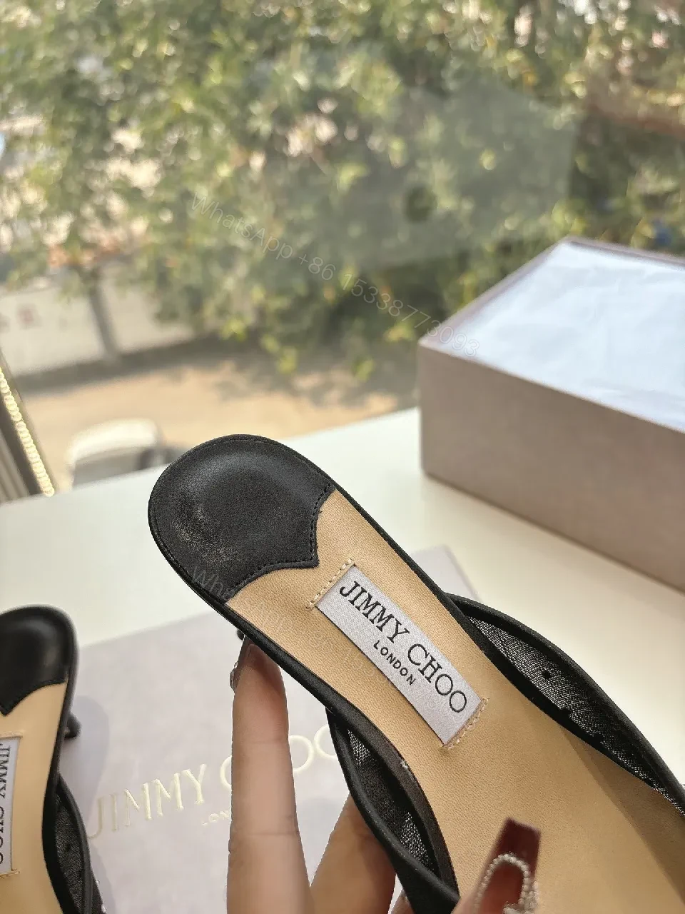 View 4 of Elegant Crystal-Embellished Slip-Ons: Luxe Comfort Mule