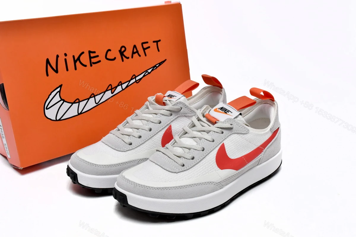 Tom Sachs x NikeCraft General Purpose Shoe Rice Grey Red DA6672-300 — view 2