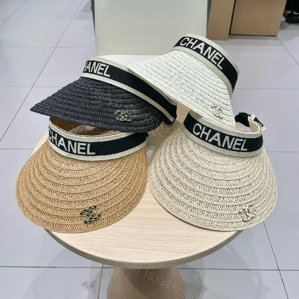 View 3 of Straw Visor + Straw Crown + Resort-Chic + Designer Band + Visor