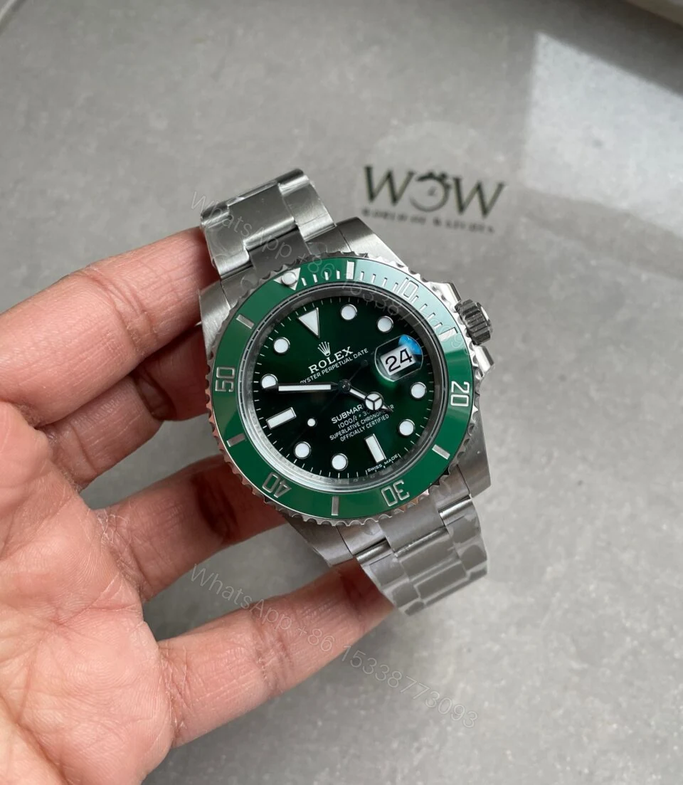 View 2 of VSF FACTORY 1:1 Rolex HULK SUBMARINER 116610 LV BEST EDITION GREEN CERAMIC 904L STEEL VS3135