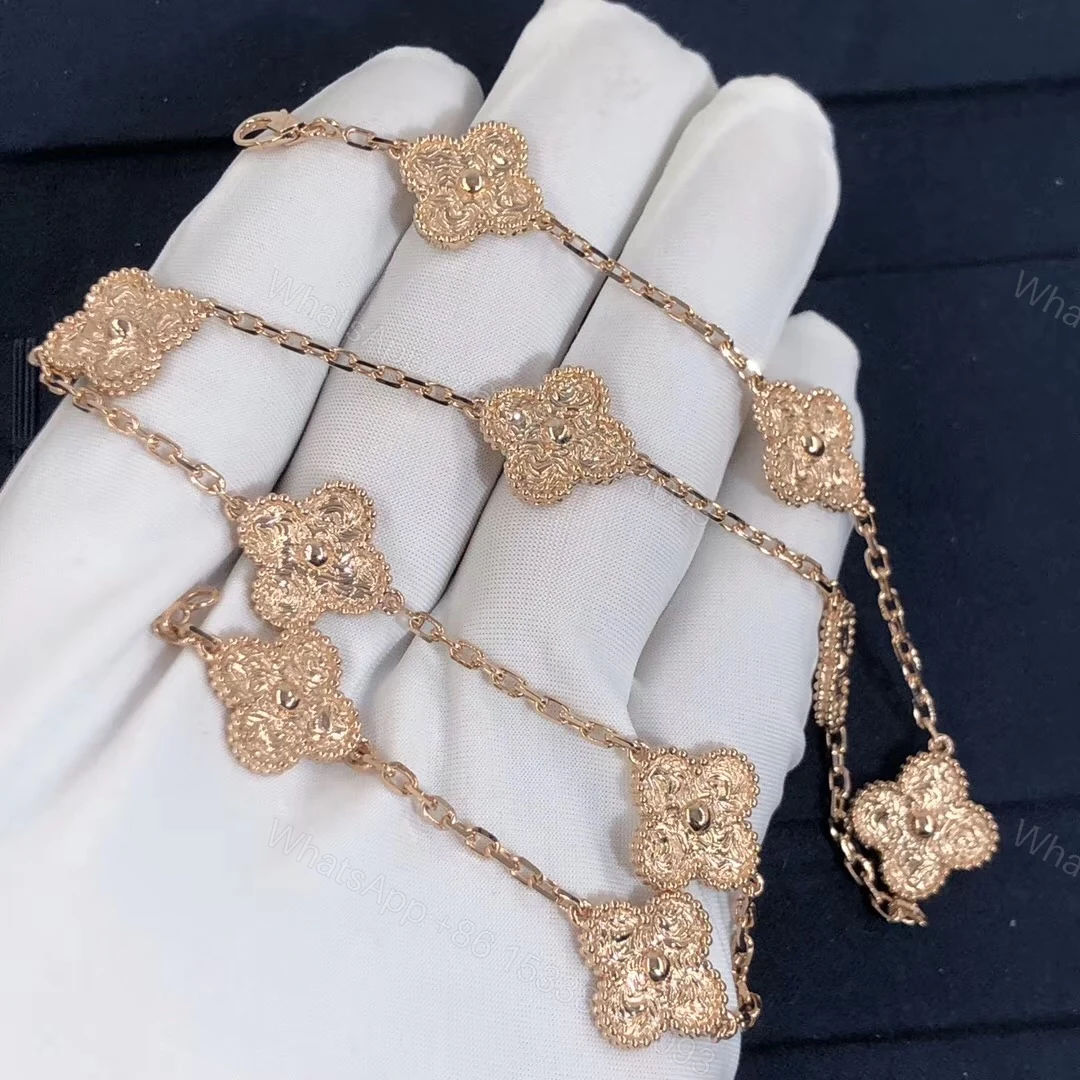 View 4 of Van Cleef & Arpels Vintage Alhambra necklace