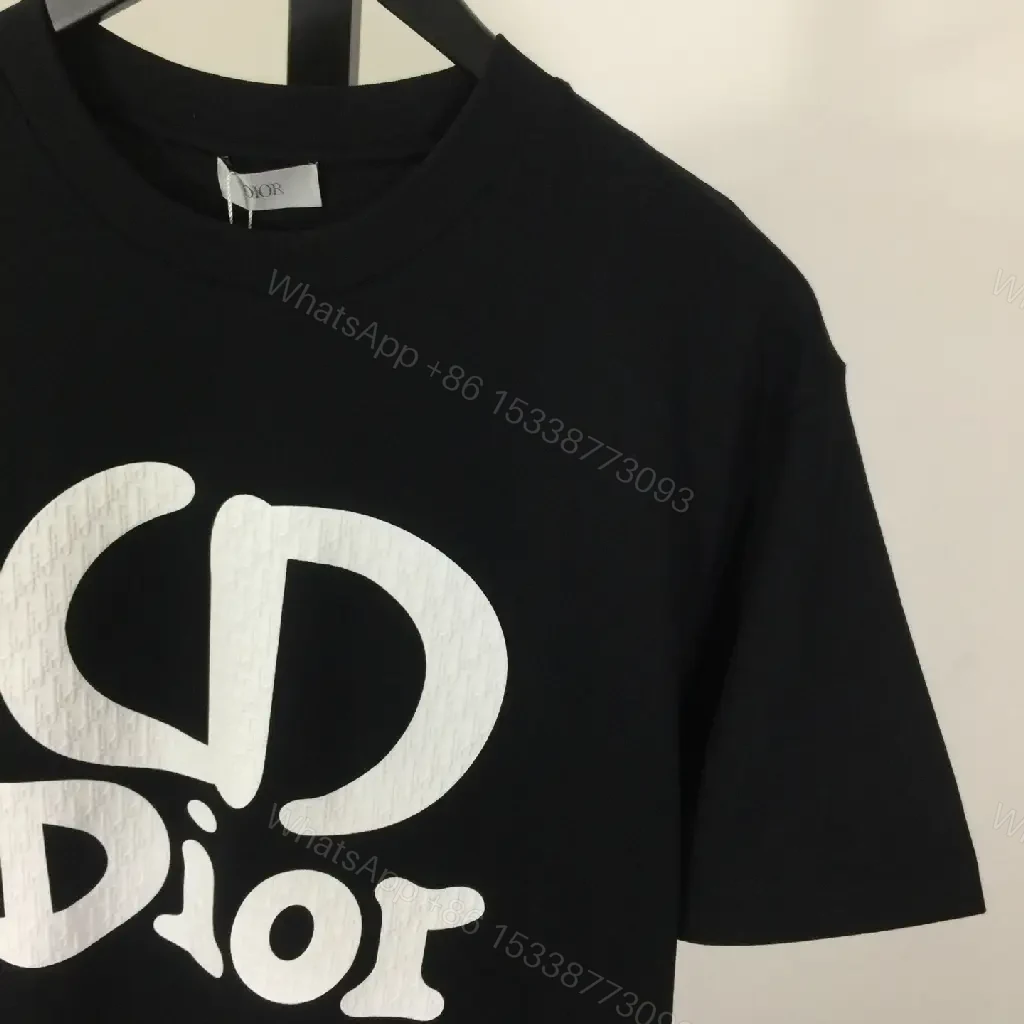 View 8 of Bold Cotton Tee, Black, Luxe Streetwear, Statement Logo Tee