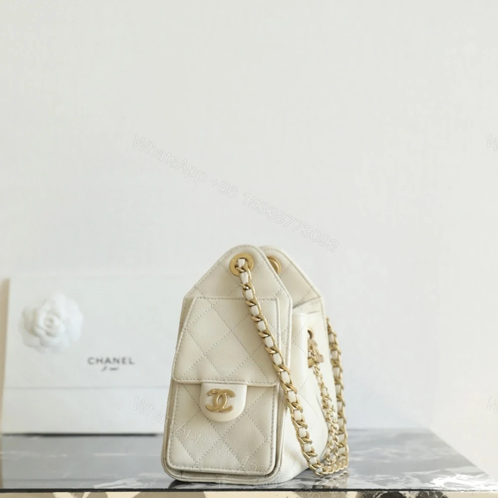View 3 of 高仿Chanel*26P/25Bag系列AS5631小牛皮手袋Mini白色免檢版