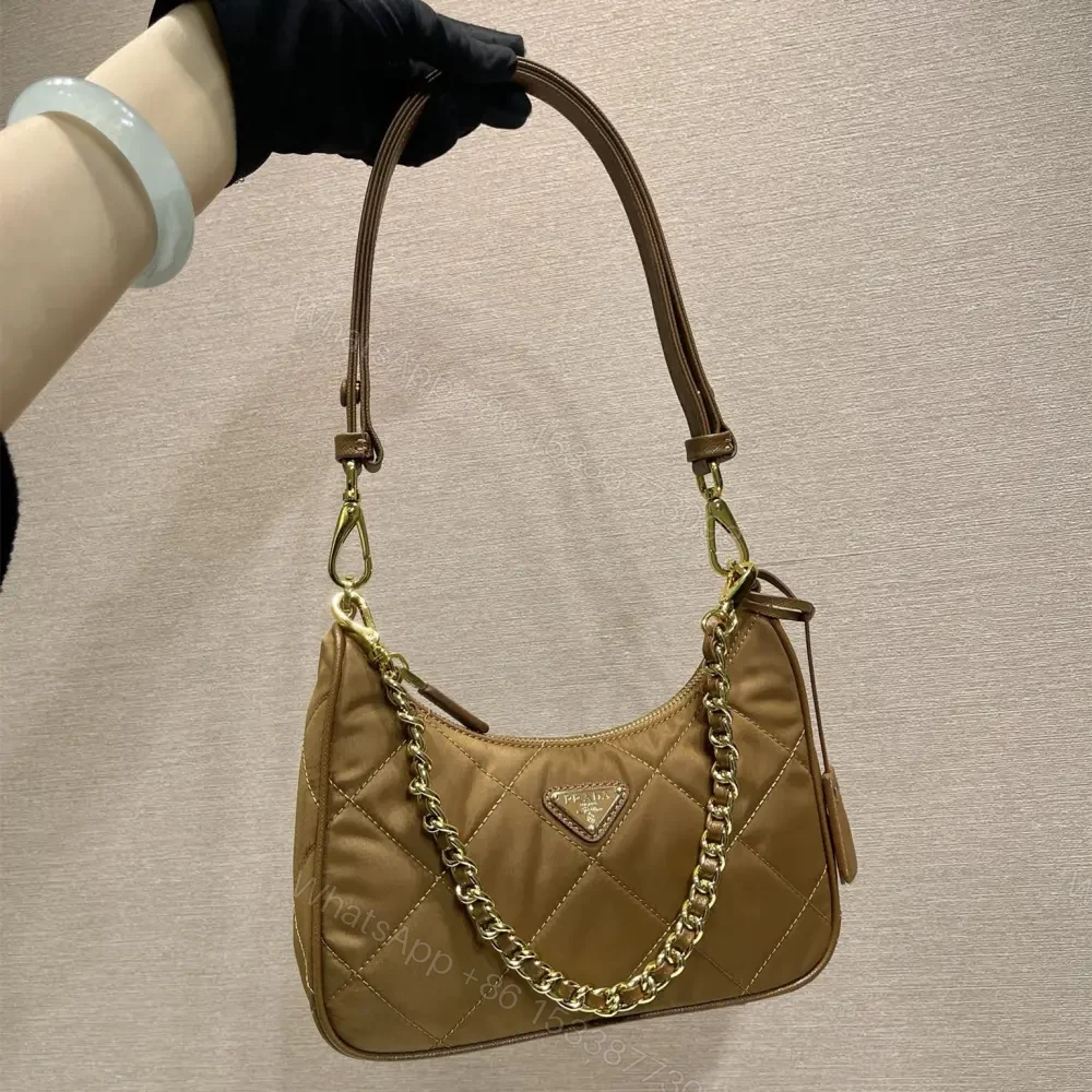 View 10 of 高仿Prada*RE-Nylon系列1BC204單肩包棕色免檢版