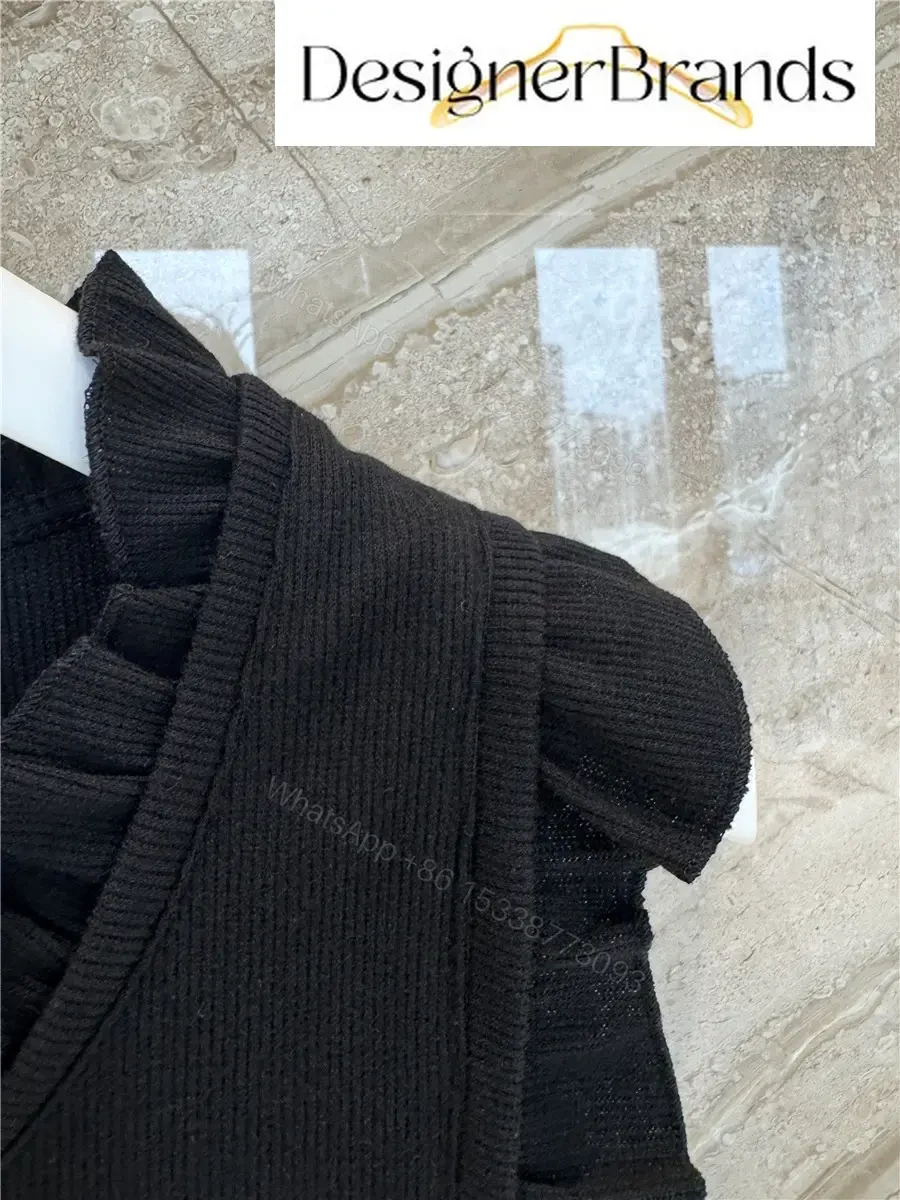 View 10 of Loewe Paula Ibiza Black Ruffled Vest