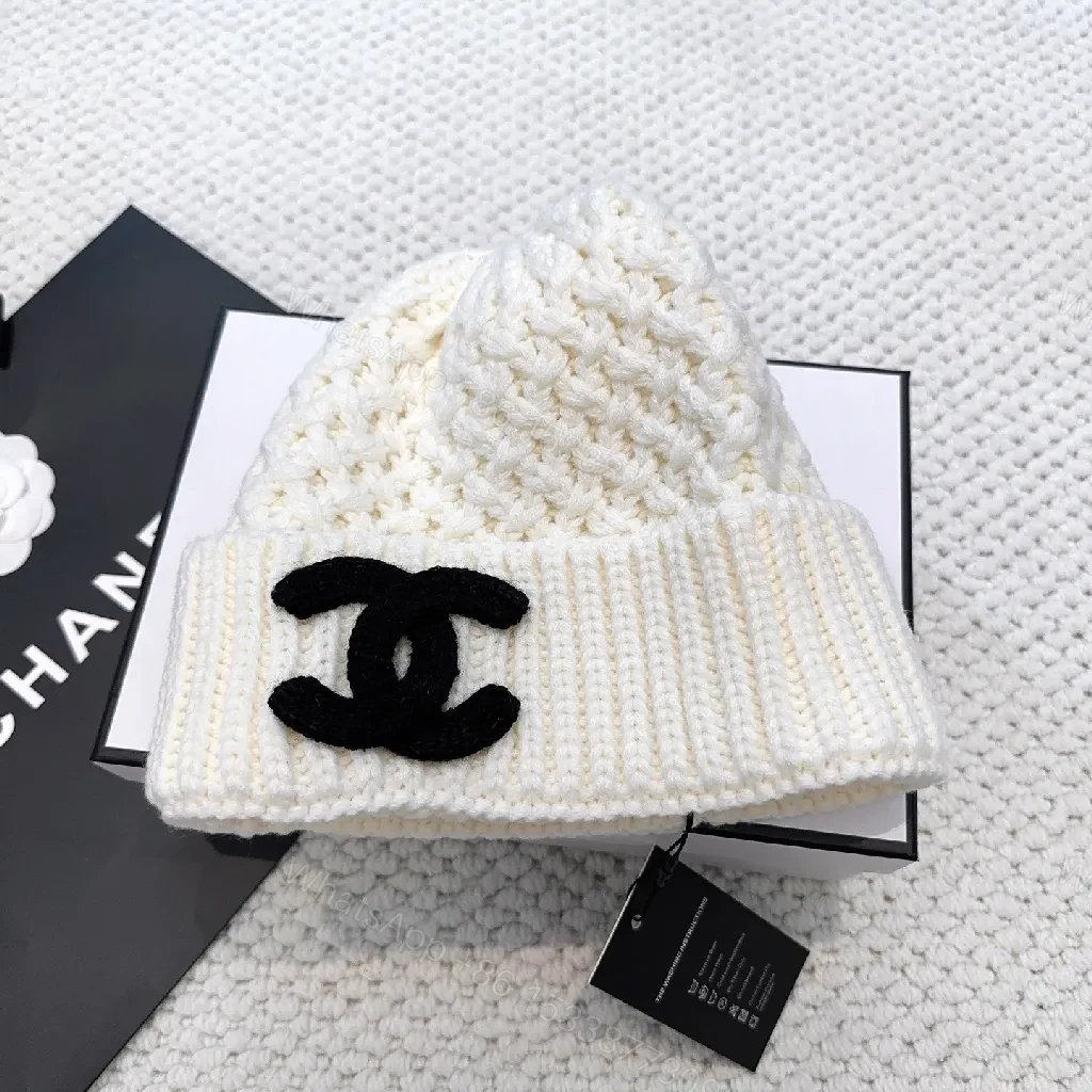 View 7 of Knit Beanie: Luxe Texture, Signature Emblem, Couture-Inspired