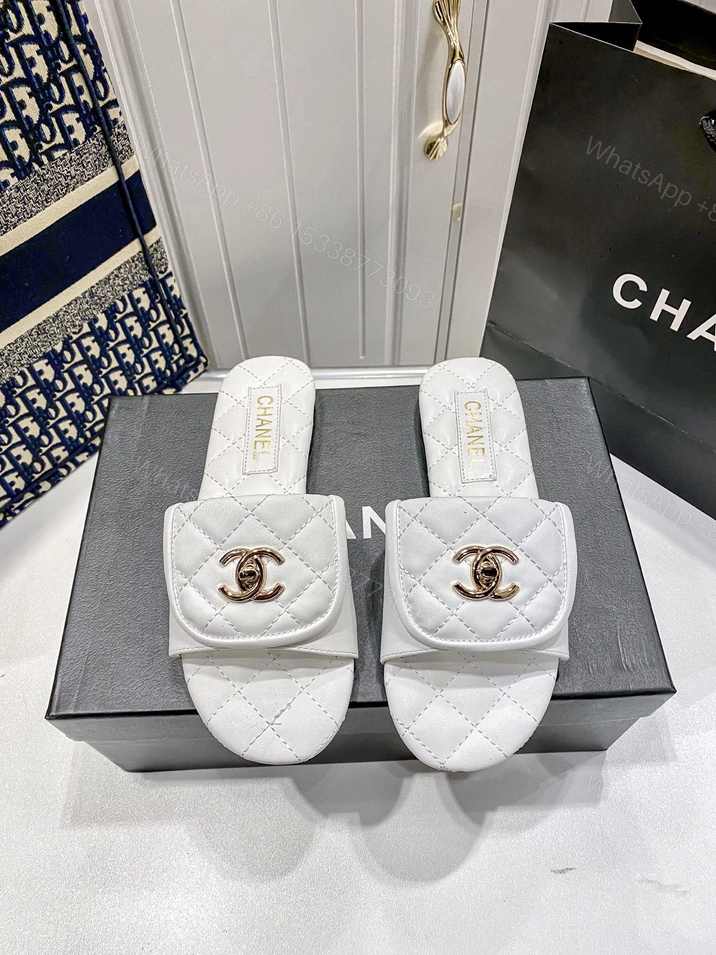 View 8 of Chanel White Slipper