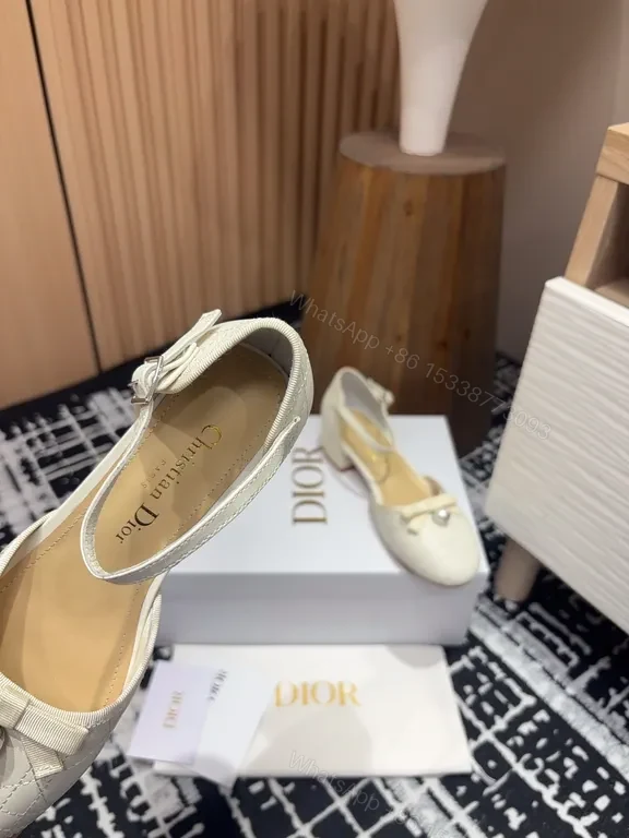 View 8 of Elegant Satin Heels: Dior-Detail Slingbacks, Ivory, Luxury Pumps