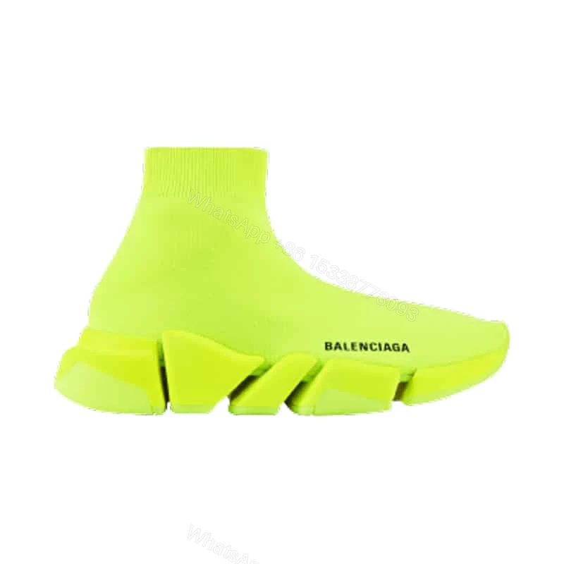 BALENCIAGA MEN’S SPEED 2.0 SNEAKER IN YELLOW – BB140 — view 1