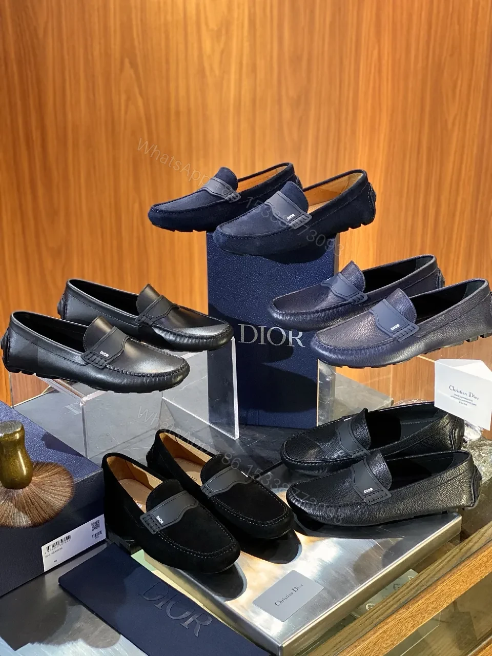 View 6 of Premium Leather Loafers: Black, Cushioned Comfort, Slim Profile