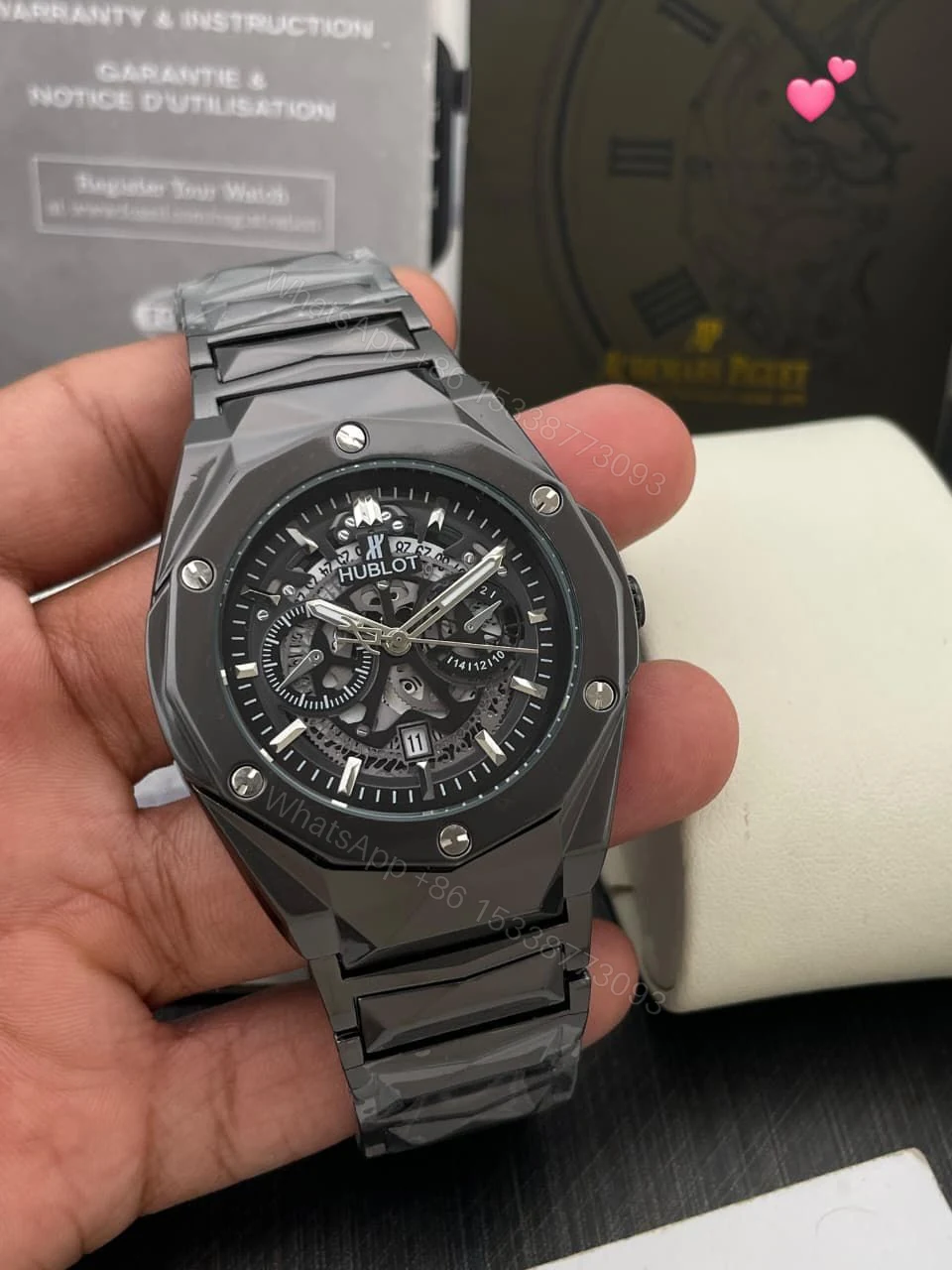 View 7 of FIRST COPY HUBLOT MEN’S WATCH 7A QUALITY ORIGINAL MODEL INSPIRED